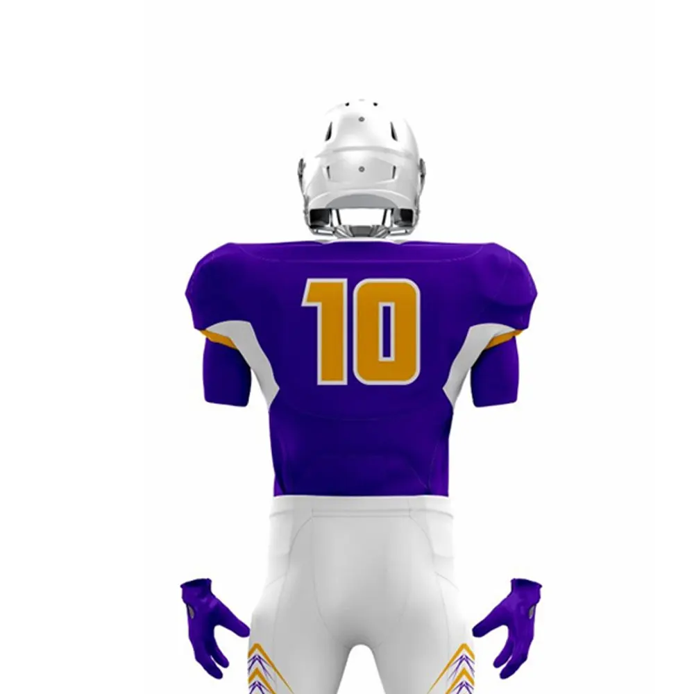 Производство на заказ Американская Футбольная форма оптом полностью сублимационная Полиэстеровая
