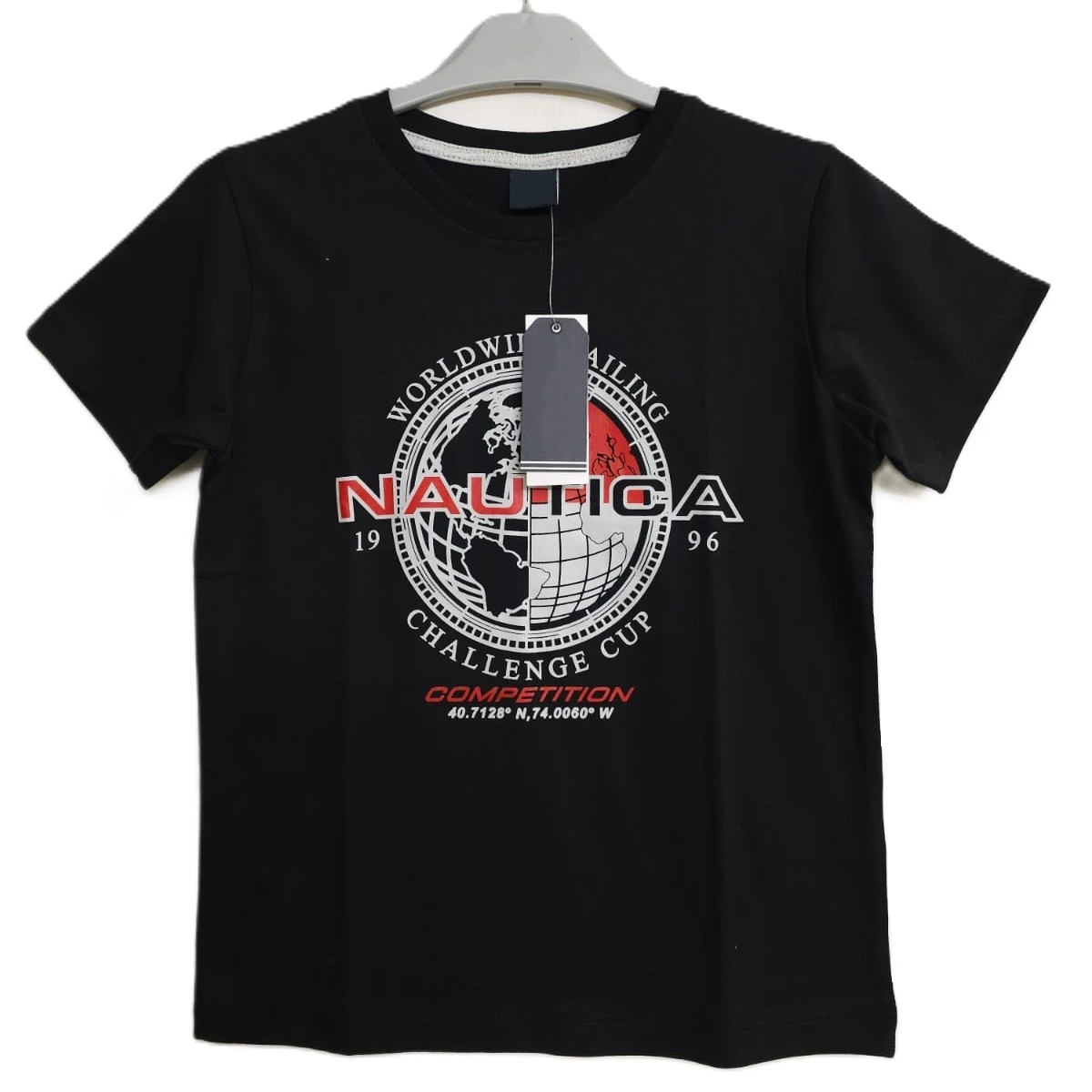 Футболка для мальчиков с коротким рукавом и круглым вырезом