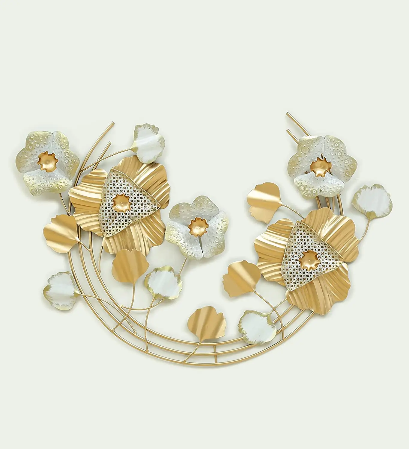 Tree of Life Antique Wall arts With brass Gold Plated Luxury Rings New theme arrival Decorative Cheap Wall Arts Canvas Hot Sale