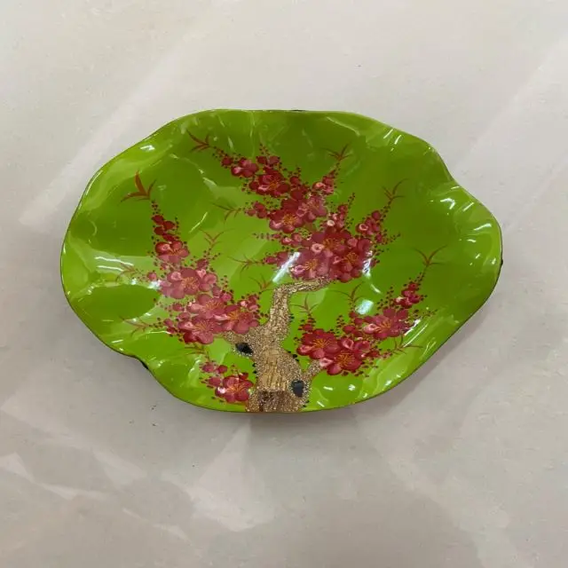 100% Handmade Lacquer Dish With Hand Paintings Vietnamese Lacquerware for  Home Decoration Table Decor