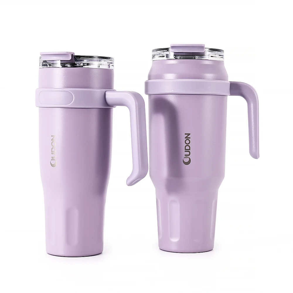 Custom logo Large Capacity 40oz 50oz Leakproof Stainless Steel Travel Tumbler with Straw and Handle