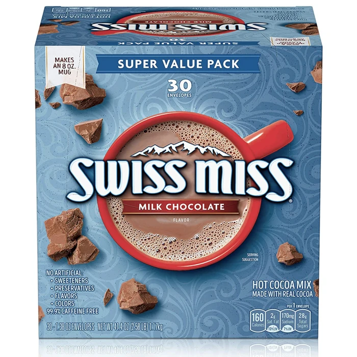 Swiss Miss Instant Hot Cocoa Mix - Marshmallow Swiss Miss Milk Chocolate 26g