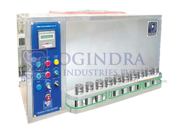 Industrial Glycerin Bath Beaker Dyeing Machine Control panel with JOGSON Temperature Programmer TPR14/PLC & touch interface