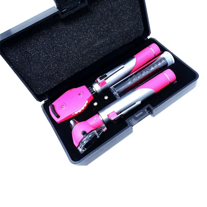 Fiber Optic Otoscope Ophthalmoscope Ophthalmoscope ENT Diagnostic Examination Set