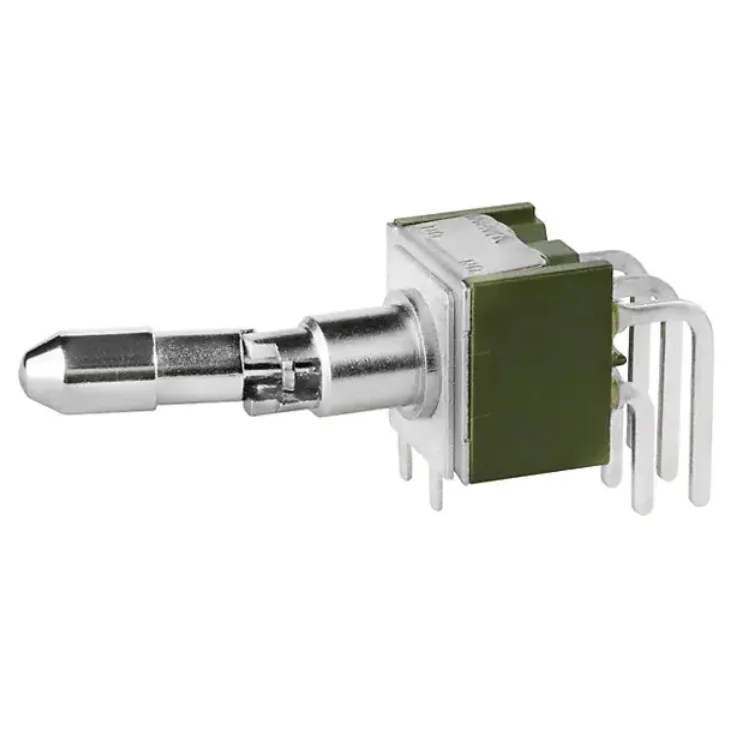 Locking lever toggle switch M2022LL2W30 6 PIN 2 positions NKK Angle PC Mount M-2022 in stock