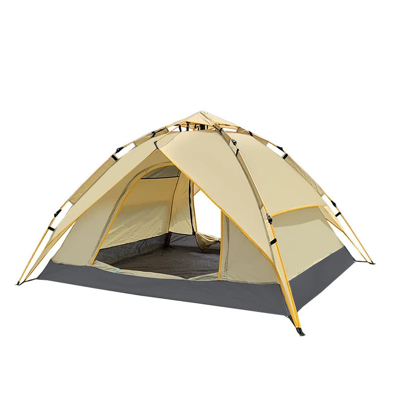 Fast Deliver 3-4 Persons Large Waterproof Camping Tents Camping Family Outdoor Pop-up Tent For Outdoor Traveling