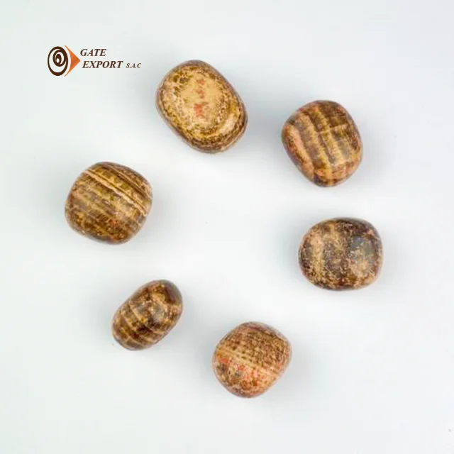 ARAGONITE TUMBLED ROCK MINERAL FROM PERU /  PERUVIAN / 100% NATURAL / GOOD ENERGY