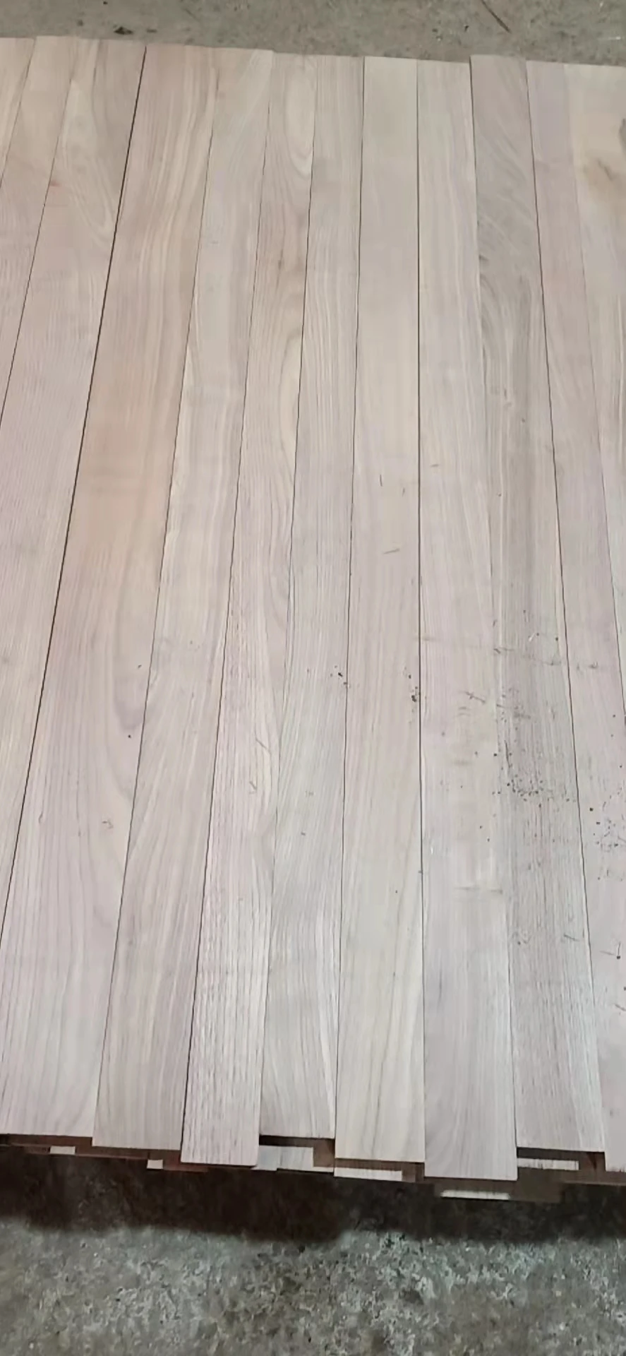 Walnut edge glued panel - Raw material without painting