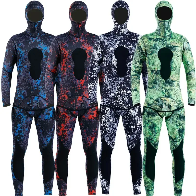 Spearfishing 3mm Wetsuit Camouflage Diving Suits Back Zip Surfing Suit
