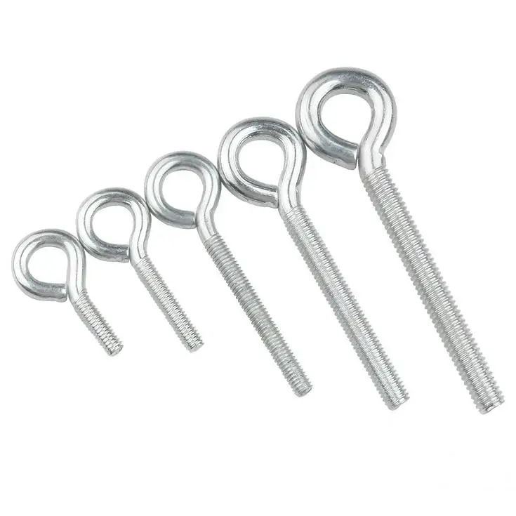 Custom M6 to M40 Stainless Steel Sheep Eye Thread Screw Closed Hook Ring Screw Eye Bolt for Industry Metric Measurement System