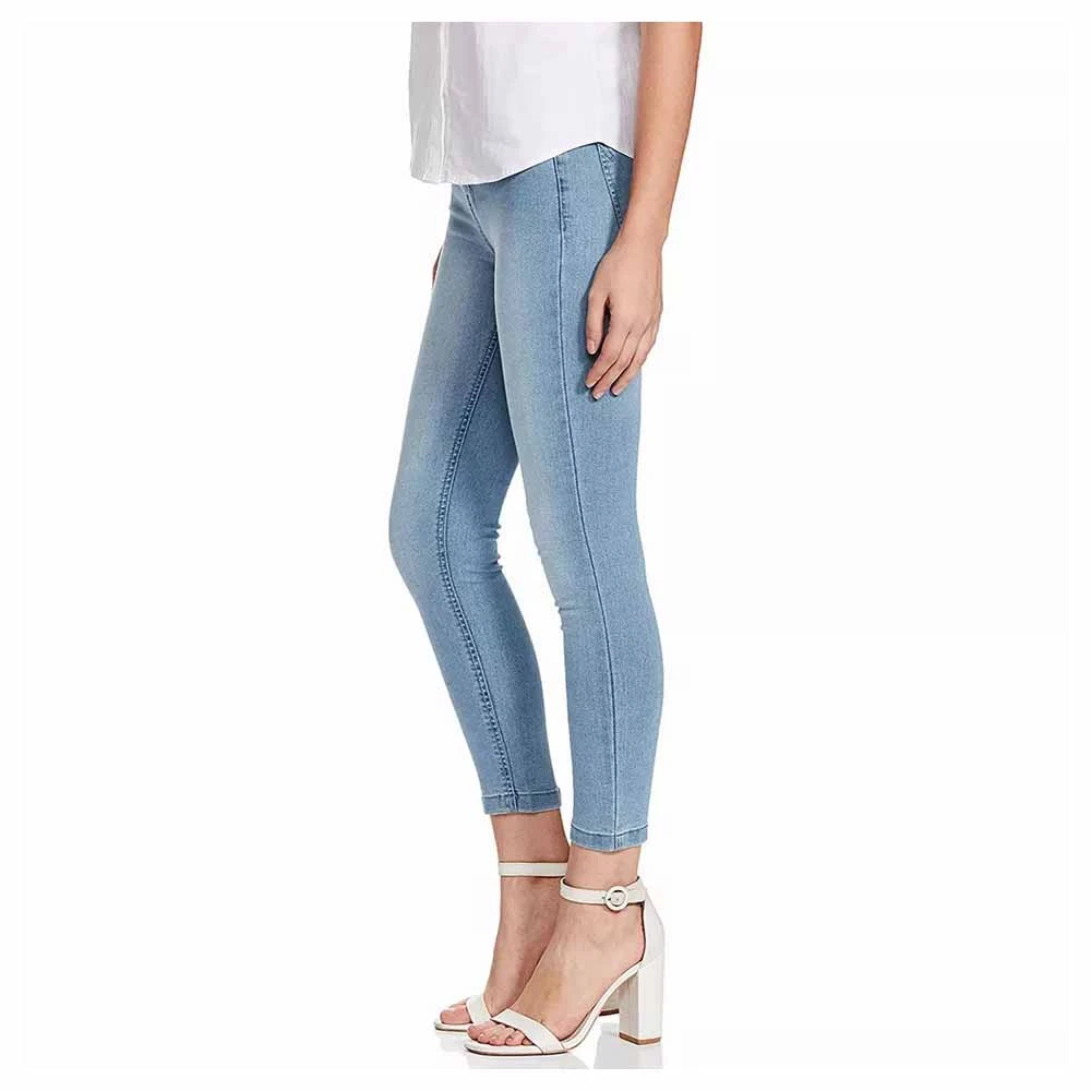OEM Customized Women Jeans High Waist Solid Color Denim Pants / Wholesale OEM Custom Skinny Slim Fit Fashion Women Denim Pants