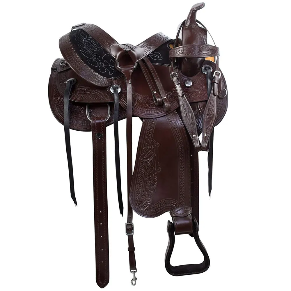 Fashion Design Hot Sale Vintage PU Leather Horse Saddles / Top Trendy Style New PU Leather Saddles For Horse Racing
