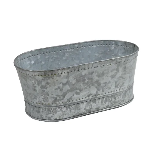 Trending Quality Assured Garden Outdoor Galvanized Decorative Trays With Color Metal Legs Manufacture in India Low Prices