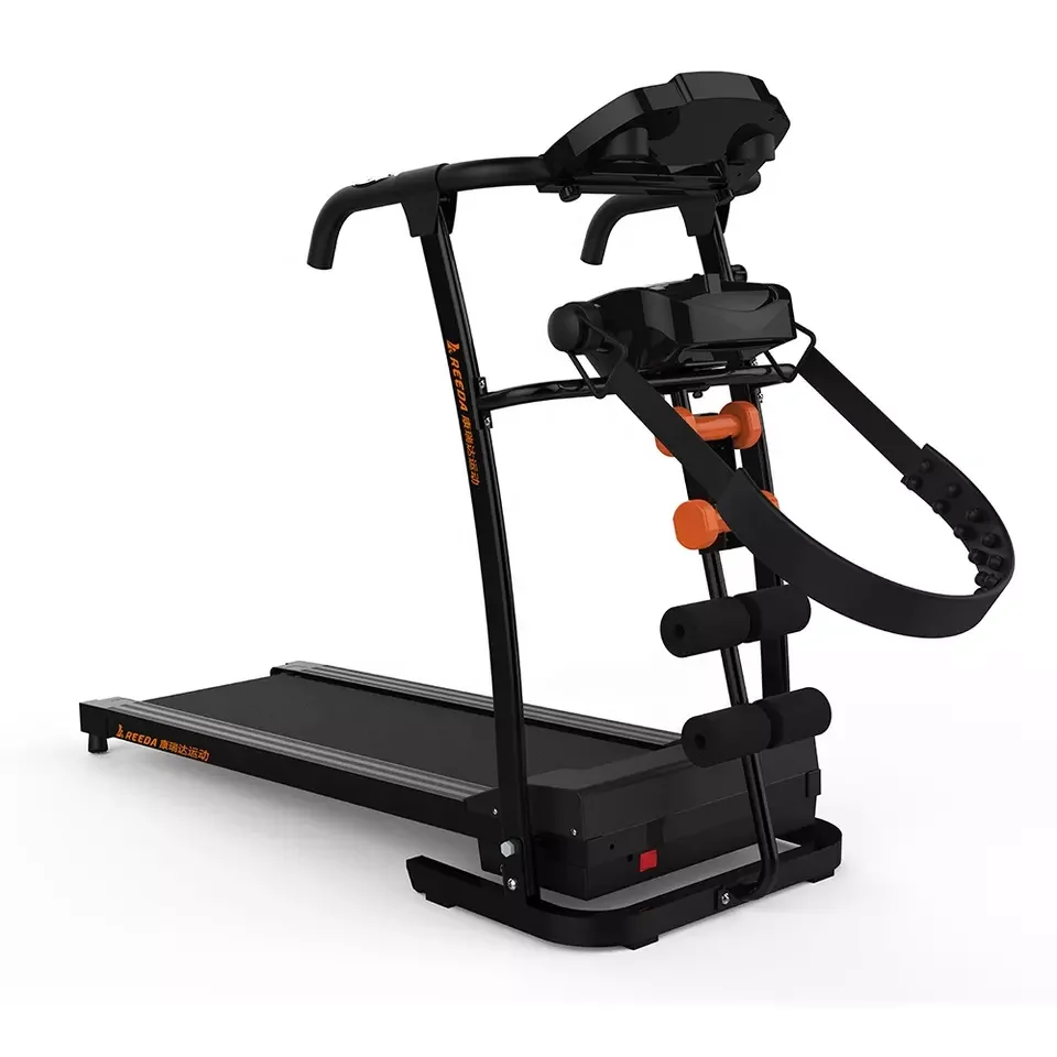 Multi Function 2.5HP Home Treadmill Home Fitness Motorized Incline Treadmill Treadmill with Massager Belt Sit up