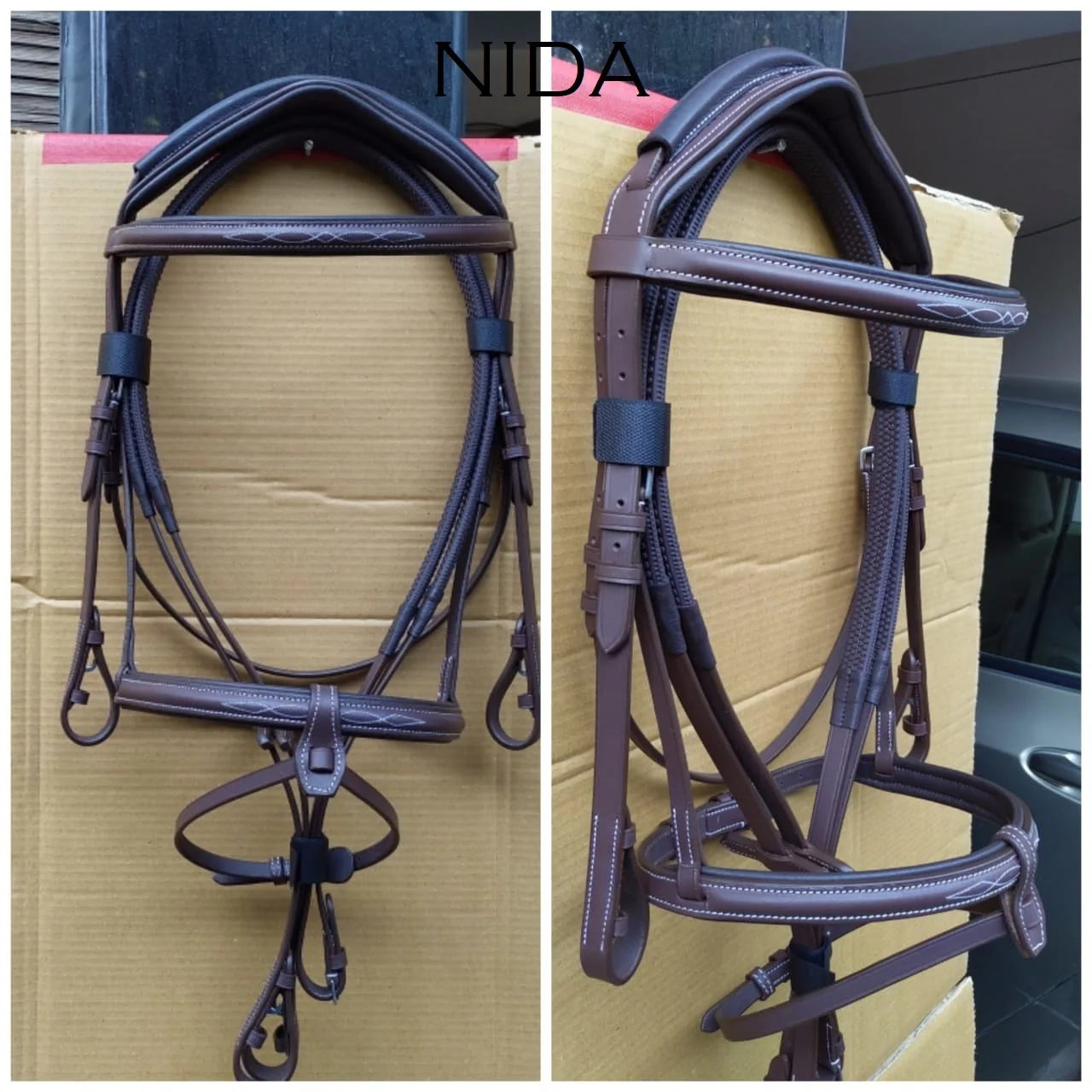 Equestrian High Quality Leather Horse English Bridle . horse