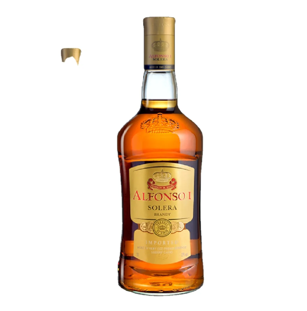 Bulk Buy Wholesale Brandy Alcohol Content 36% Aged 18 Months Vintage Distilled Brandy of Jerez Solera Alfonso I