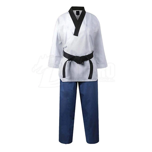 wholesale WTF V neck white taekwondo gi