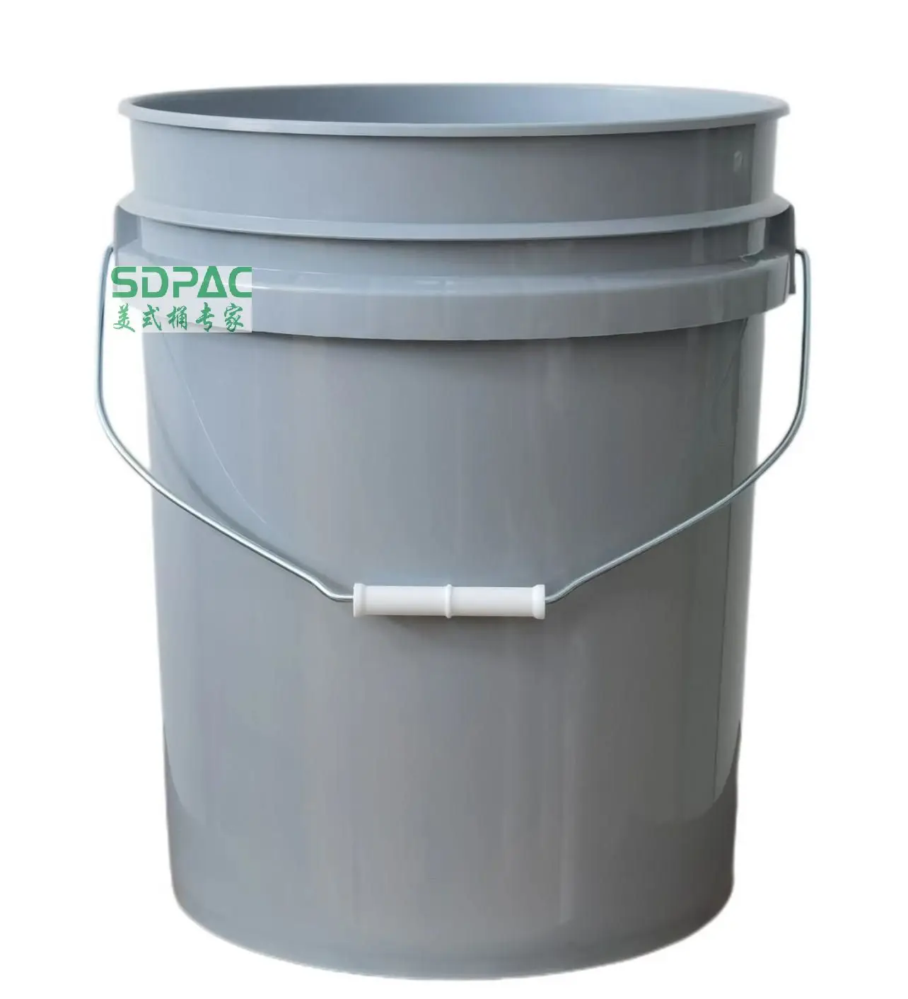 5 Gallon Plastic Pail Food Grade BPA Free  20 Liter Buckets With Green Screw On Gasket Lids