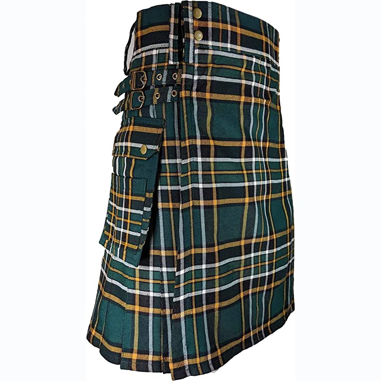 2023 Top Hot Products All Colors Men And Women Modern Scottish Tartan Utility Kilts With Kilts/ Scottish Kilt with customization