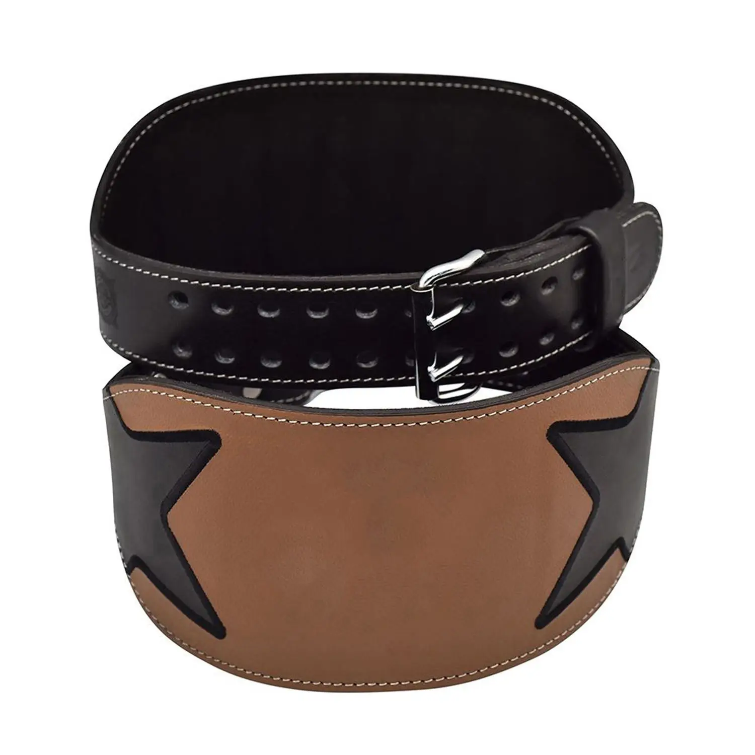 Customizable Cowhide Gym Leather Weightlifting Belt for Abdominal Back Support Powerlifting Squats High Quality Weight Training