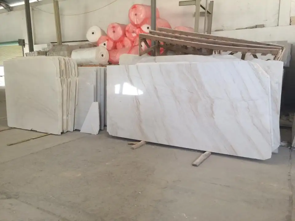 Vietnam High quality and cheap price Milky White marble Slabs  Used for wall cladding ready to export
