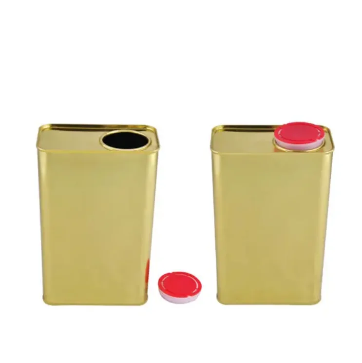 Hot sale Custom print olive oil tin cans 1 liter cooking oil tin containers 1 gallon oil tin can packing