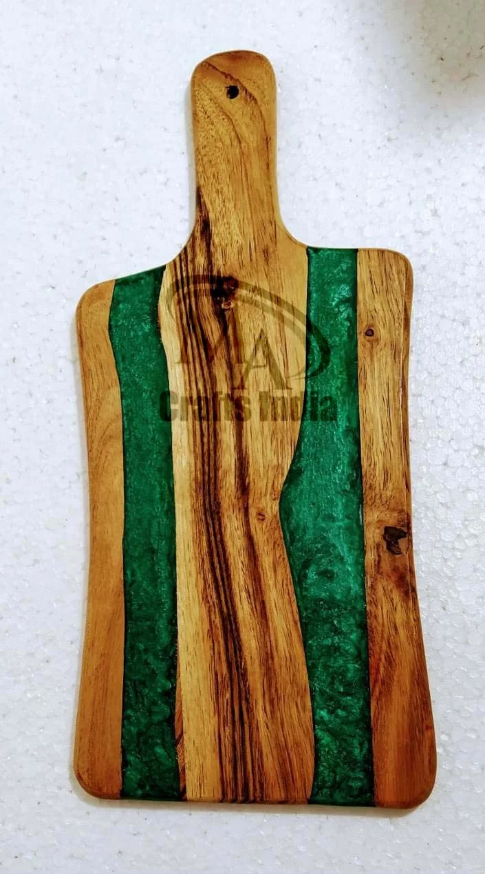 Wholesale Price Epoxy Wood Resin Chopping Board Latest Cutting Standard Bamboo for Cheese and Charcuterie in Kitchen