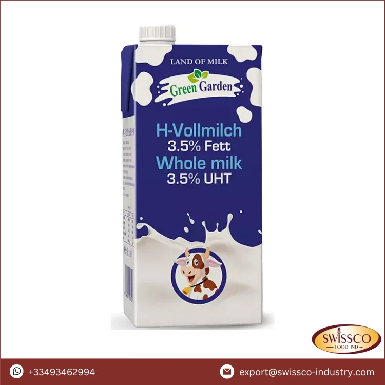 Best Selling Premium Quality Green Garden 3.5% UHT Whole Milk 200ML With Straw From The Alpin Mountains