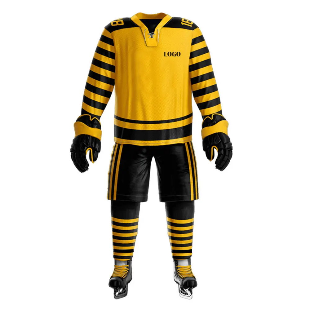 Sports wear Men Ice Hockey Uniform Premium Quality Ice Hockey Uniform Customized Logo Adult Wear Uniform