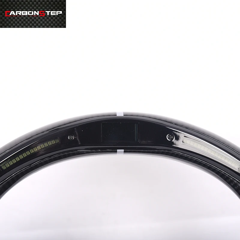 smart led custom alcantar Carbon Fiber Steering  Wheel  for Mustang