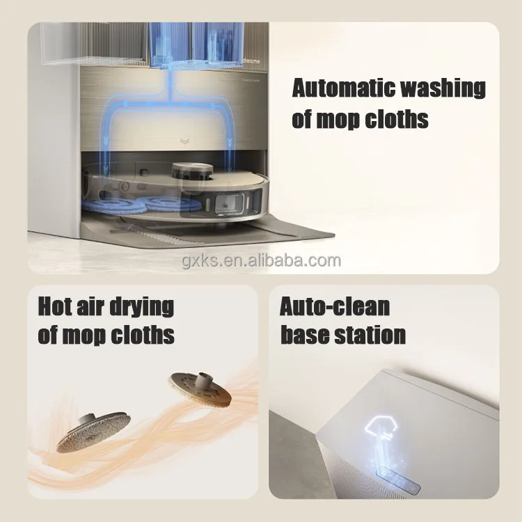 Self-clean Sweeping Wet Dry Mop Floor Dreame X10 Ultra X10 Pro Smart Vacuum Cleaner with Self-Emptying Dustbin