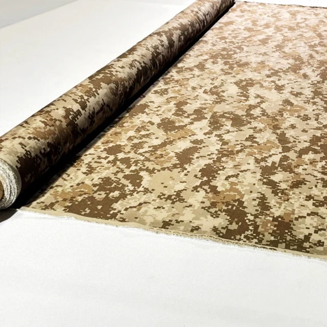 Factory Custom Desert Digital Camo Woven Craft PolyCotton TC ribstop Anti-tear Print Pattern Camouflage Uniform Fabric