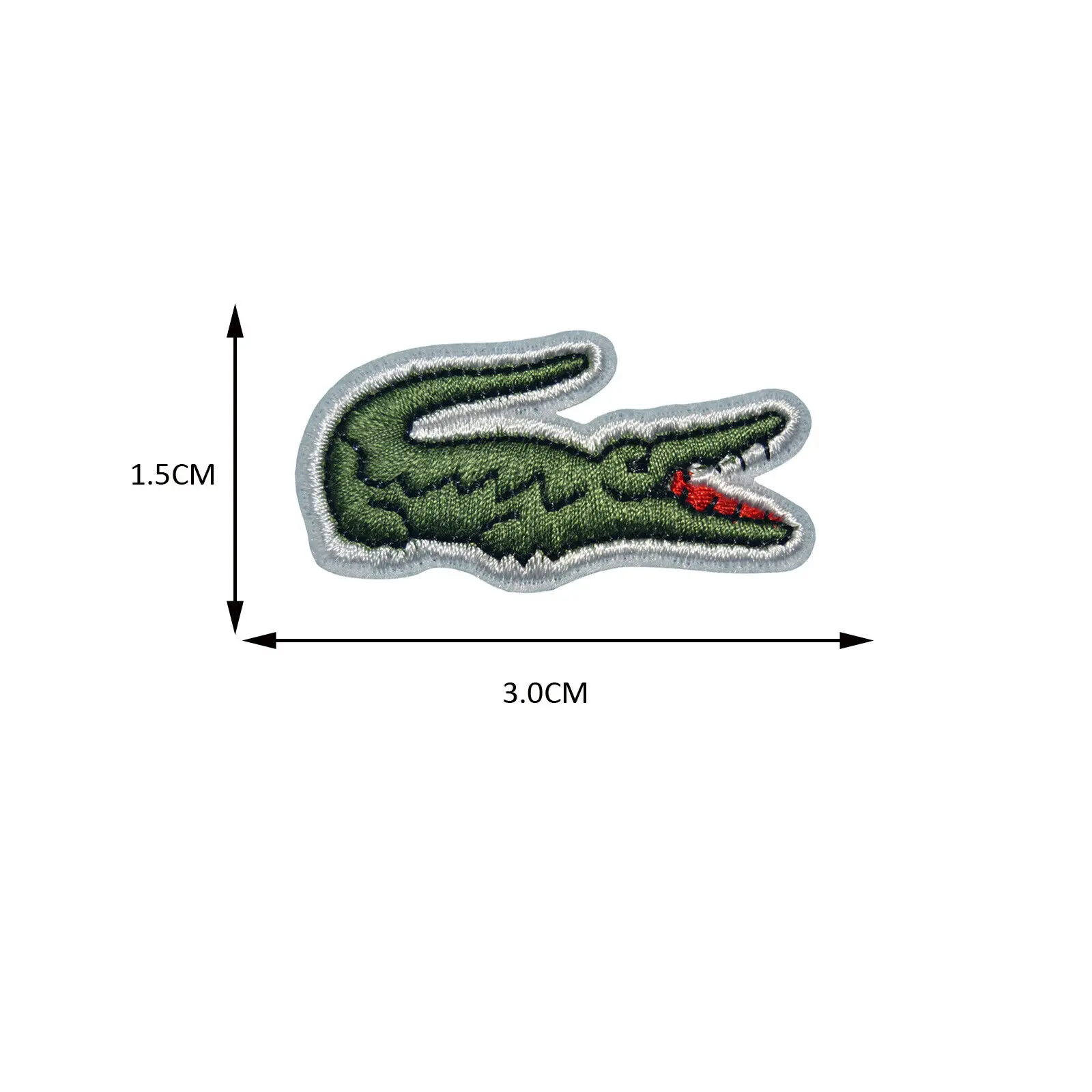 New Gold Asian Chinese Calligraphy Strength Character Embroidery Patch