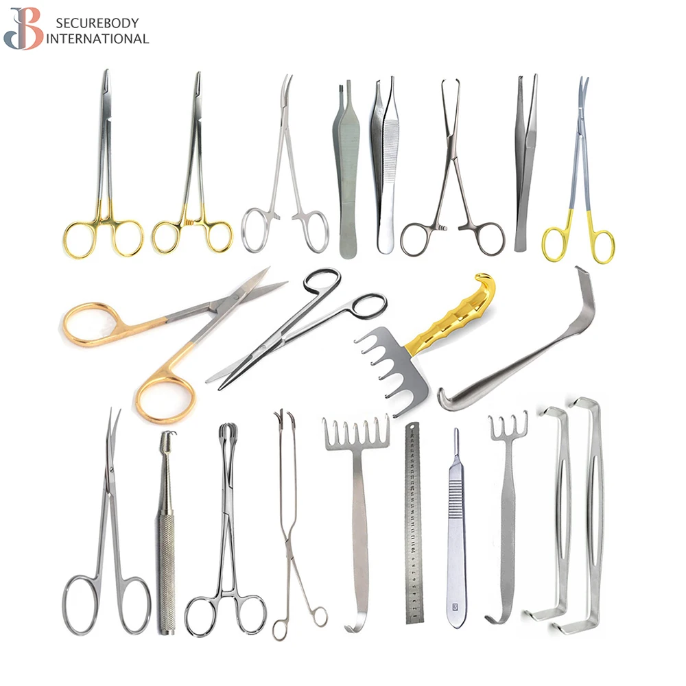 22 шт. набор инструментов для пластической хирургии живота ручной стальной материал
