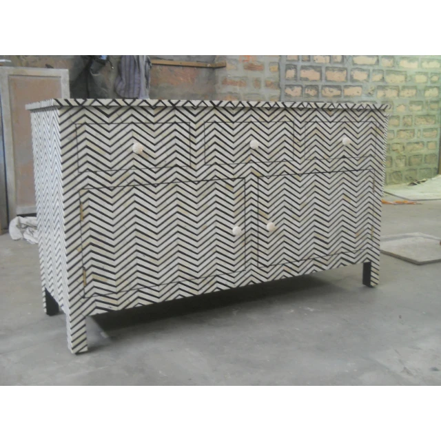 2024 Bone Inlay Furniture High Quality Bone Inlay Chest Drawer Luxury Bedroom Chest At Wholesale Price Room Furniture For Sale