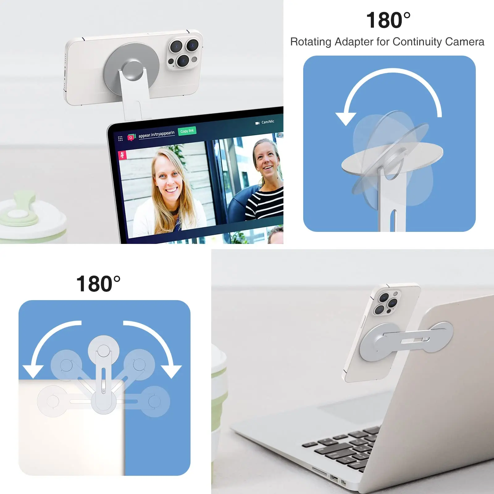 Newest 2023 Multifunctional Extension Bracket Metal Laptop Pc Mobile Phone Holder Stand Magnetic