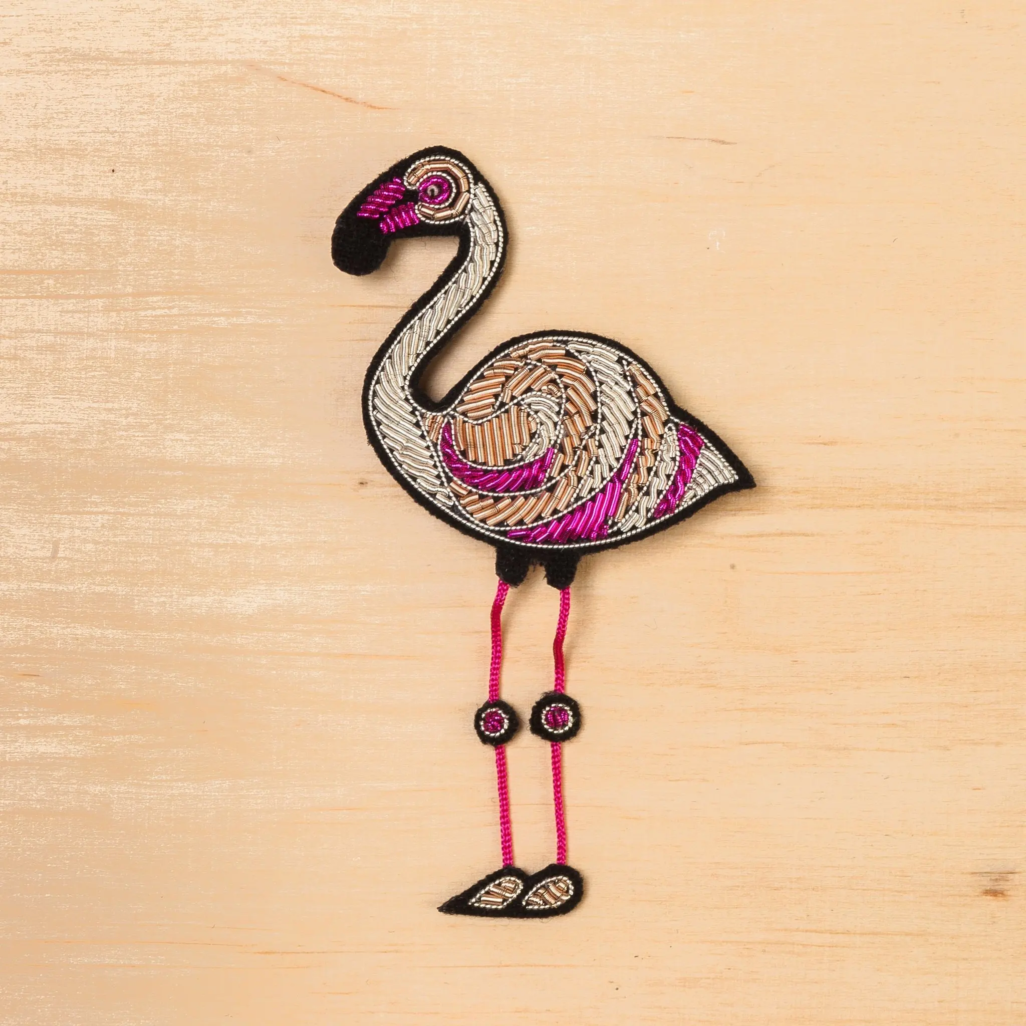 new fashion  hand embroidery bullion wire brooch HAND  fashion brooch custom made jacket patches flower pin#000345