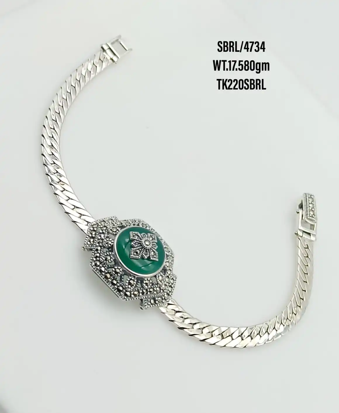 Women Plain 925 Jewellery Real Pure Sterling Silver Chain Bracelet Trendy Adjustable Wristband Silver bracelet