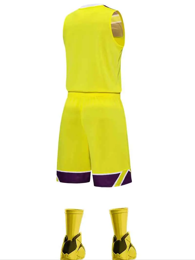 Basketball suit for men printed absorbent breathable student sports game jerseys league Bsci Polyester Wholesale Sportswear