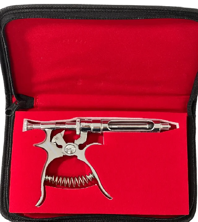Stainless Steel Veterinary Vaccination Gun Syringe Surtechs Continuous Syringe Injector 30/50/100 Cc