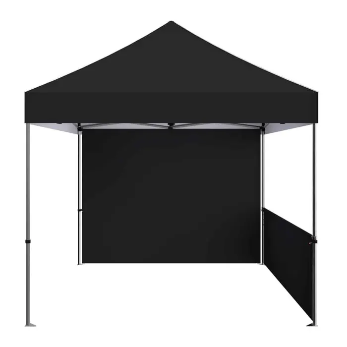 China Manufacturer Wholesale 10x10ft  Outdoor Roof Car Shade Parking Tent Waterproof Fabric Unprinted Plain Black Canopy Tent
