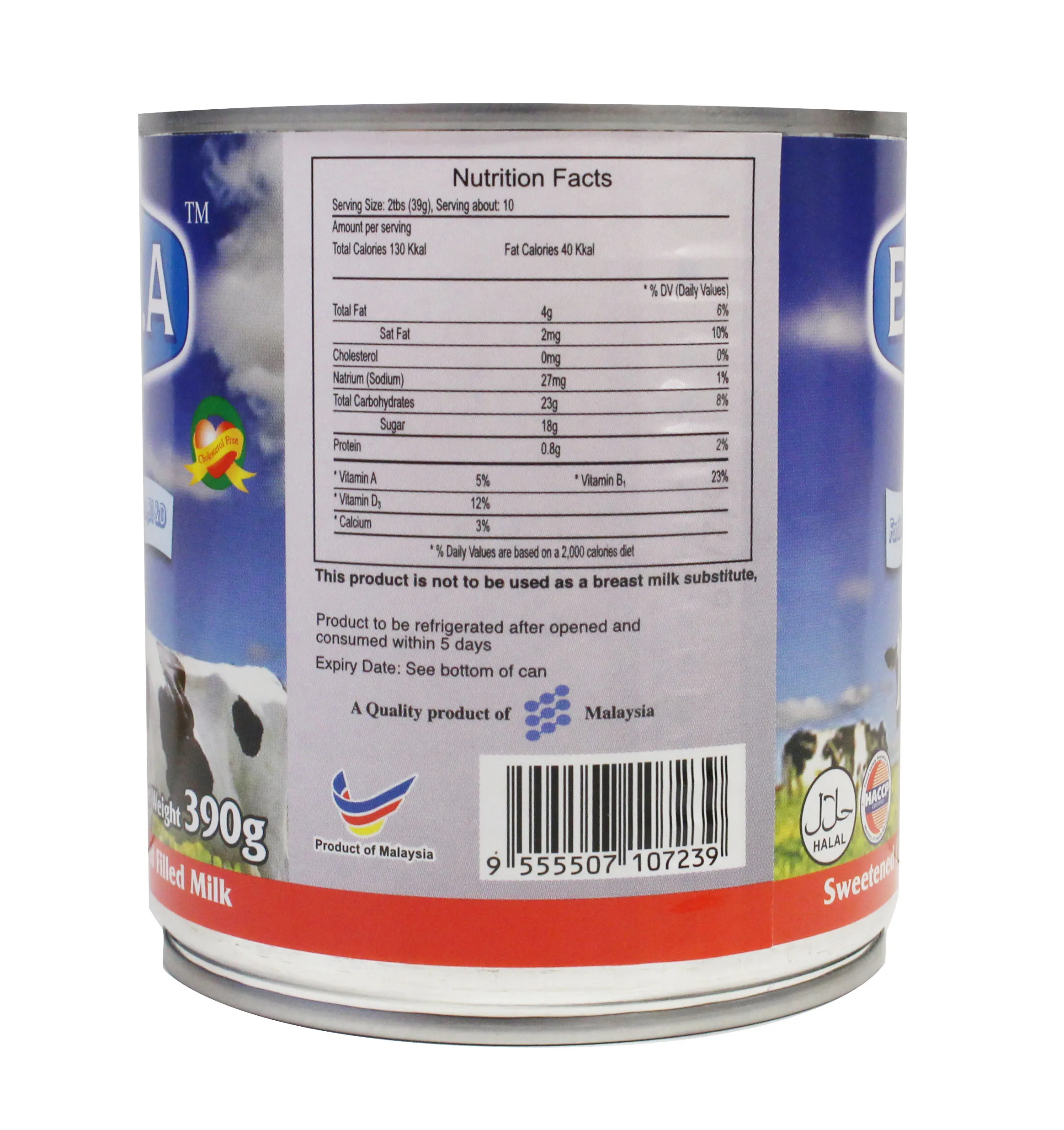 Hot Sales Sweetened Milk Rich In Different Ingredients Cheapest Price Milky Homogeneous 390g Box Packaging Sweetened Milk