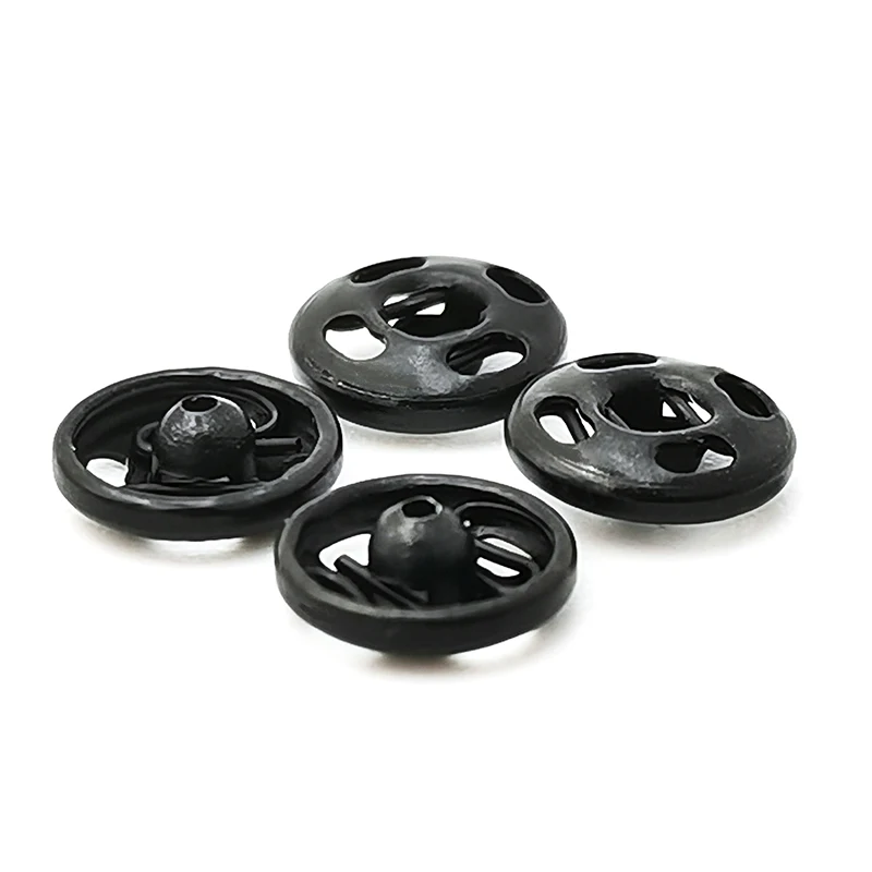 Prym 34G06SKB 6MM Sew-On Snap Fasteners Large Buttons Metal Press Studs Buttons for Sewing