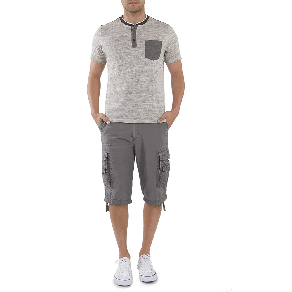Custom workout tactical cargo shorts men wear cotton shorts men