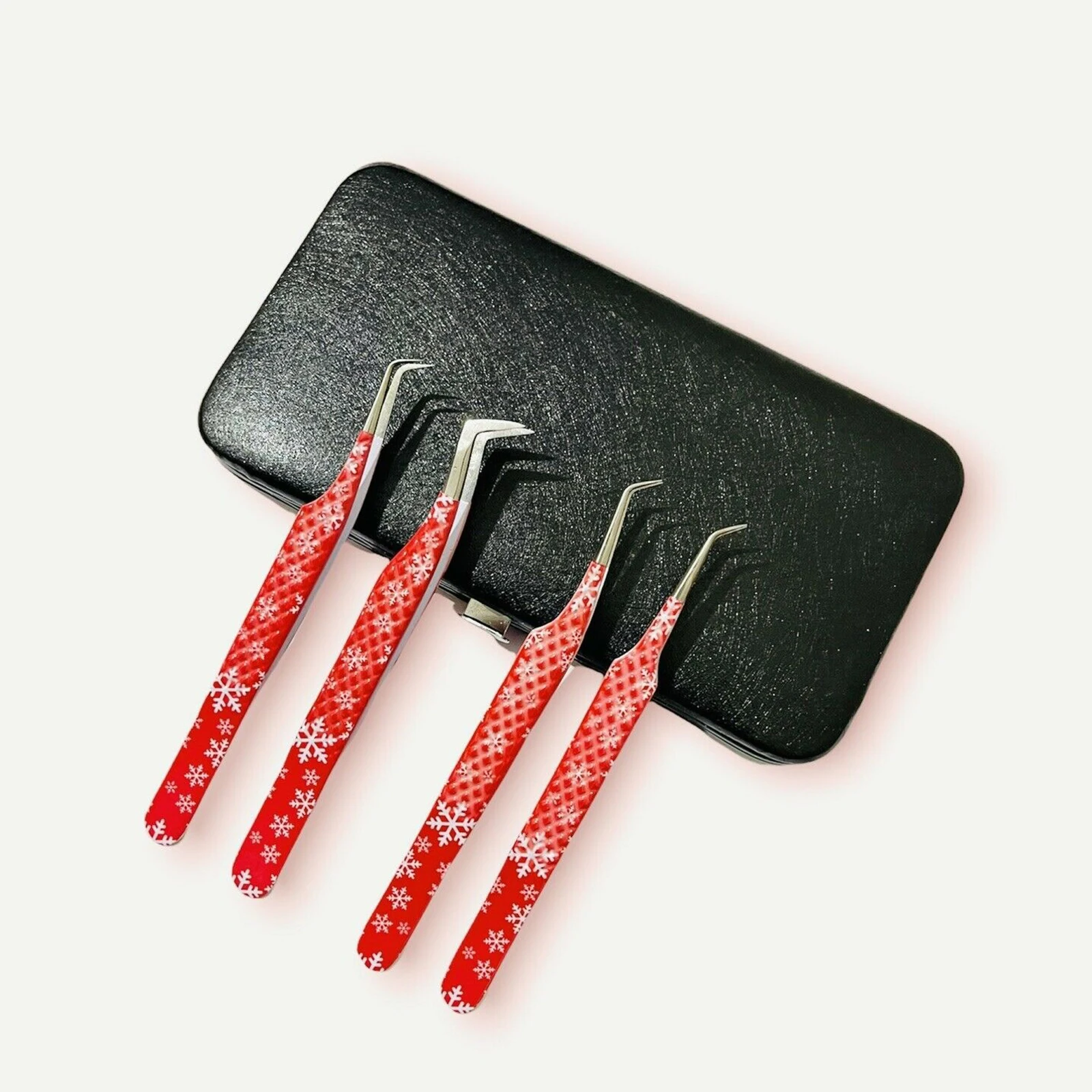 Wholesale Beauty Custom Label Volume Extension Pointed Eyelash Tweezers Best Quality OEM Design