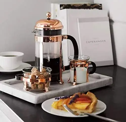 StonePlus Marble Tray 9*6 inch Serving Tray Display Cutting White or Grey Marble with customized shaped whole sale price