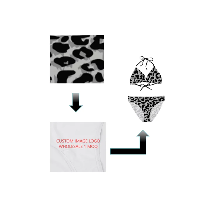 Женский купальник с цветочным принтом