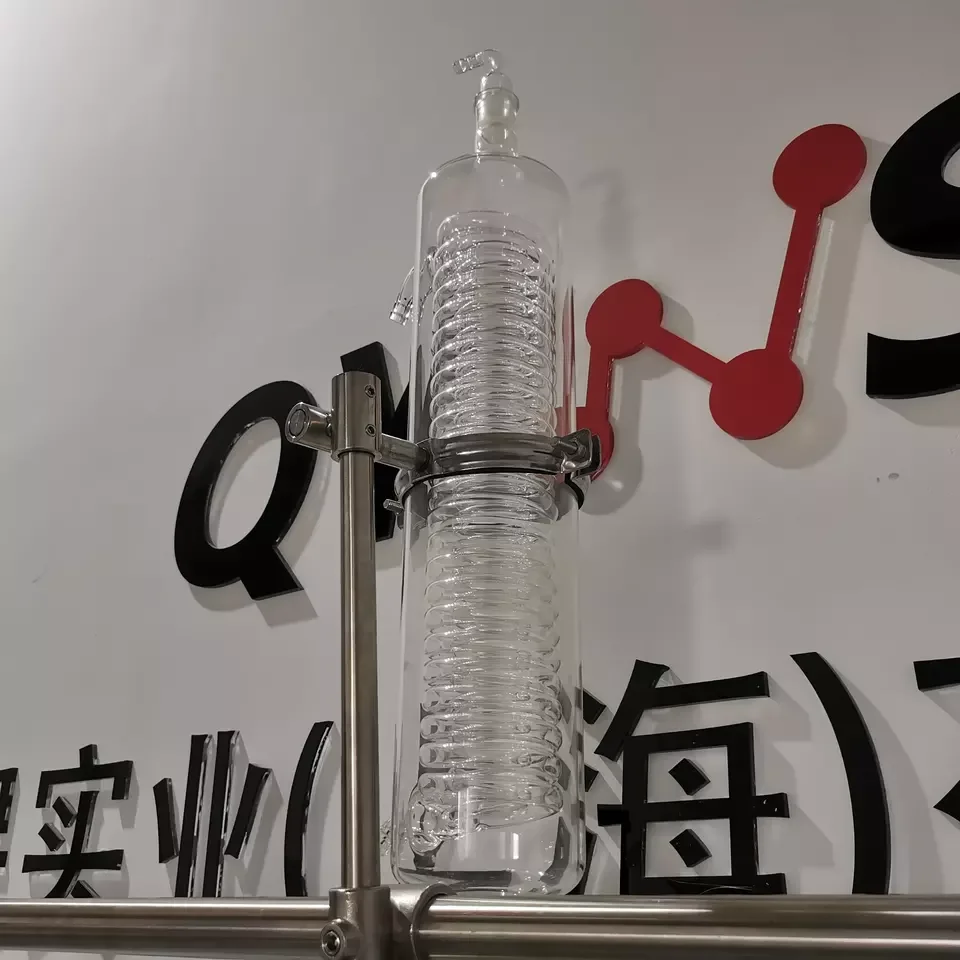 Мешалка с двухслойным химическим хрустальным резервуаром реакции 20 л, 50 л, стеклянный реактор с покрытием с охладителем