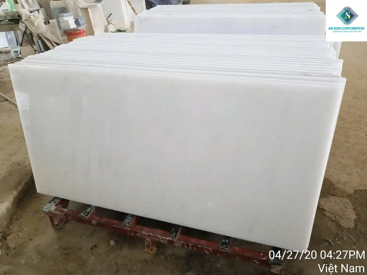 Crystal White Marble For Table Top And Countertops From Marble Supplier In Vietnam