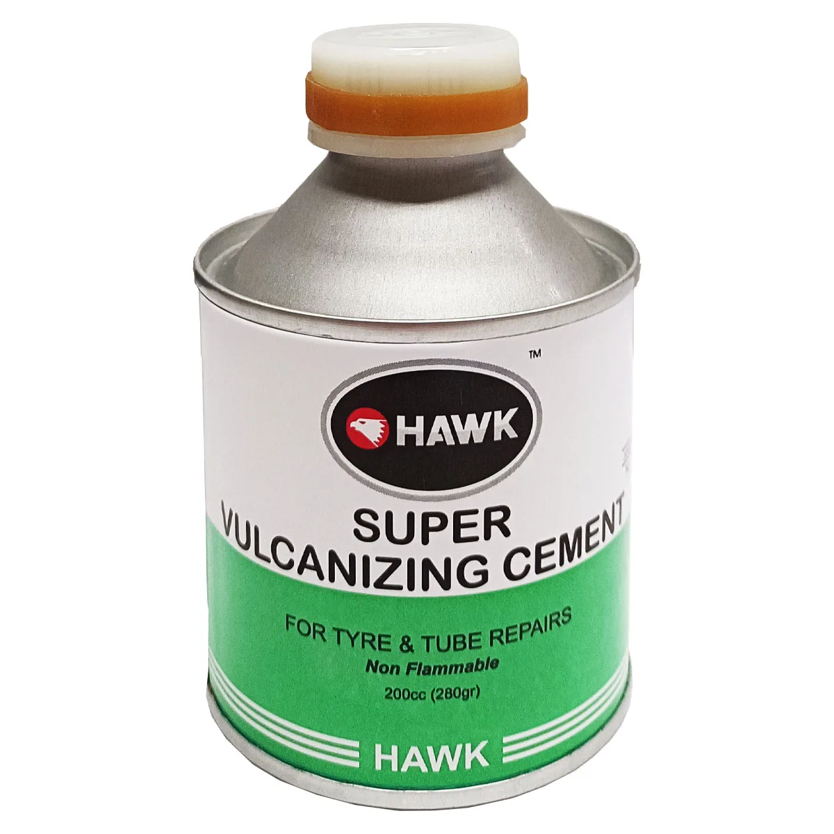 200cc Volume HAWK SUPER VULCANIZING CEMENT FOR TYRE & TUBE REPAIRS (200CC) is an essential chemical repair product